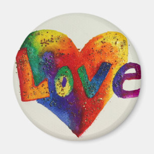 Imã Pintura Inspiradora do Magnet Love Word