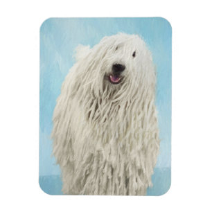 Ímã Pintura Komondor - Arte Cachorra Original