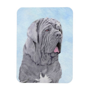 Ímã Pintura Mastiff Neopolita - Arte Cão Original