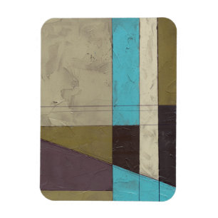 Ímã Pintura minimalista contemporânea com cor profund