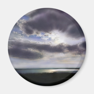 Imã Pintura no oceano do nascer do sol