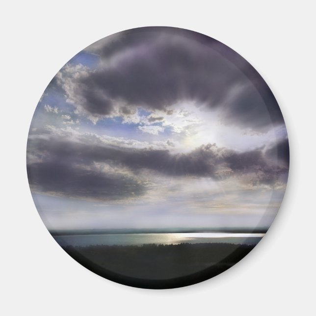 Imã Pintura no oceano do nascer do sol (Frente)