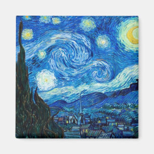 Imã Pintura Noturna Starry Pelo Pintor Vincent Van Gog
