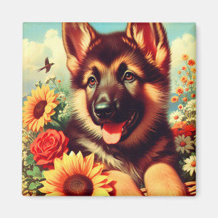 Imã Pintura para pinos de German shepherd cômodo
