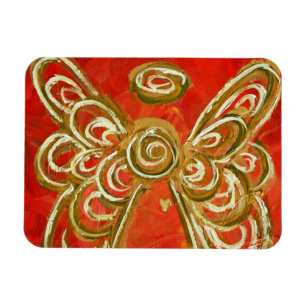Ímã Pintura Personalizada do Magnet Angel Red Guardian