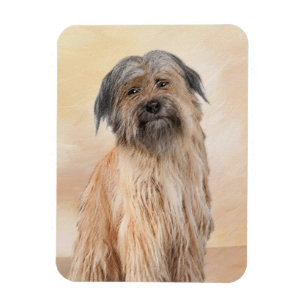 Ímã Pintura Pirenéus - Arte Cão Original Bonita