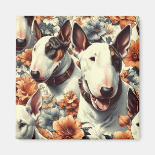 Imã Pintura sem costura da Bull Terrier