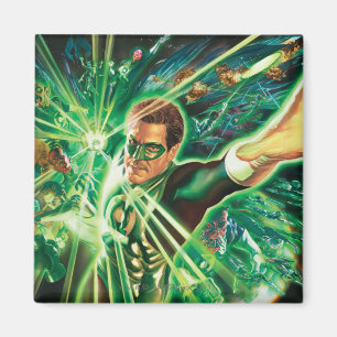 Imã Pintura verde da lanterna