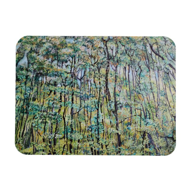 Ímã Pintura verde verde verde verde (Horizontal)