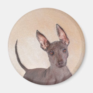 Imã Pintura Xoloitzcuintli - Arte Cachorra Original