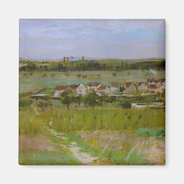 Imã Pinturas na Paisagem Francesa Berthe Morisot (Frente)