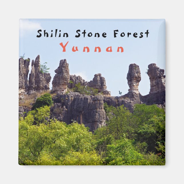Imã Pínulas de Shilin Floresta de Pedra - Yunnan, Chin (Frente)