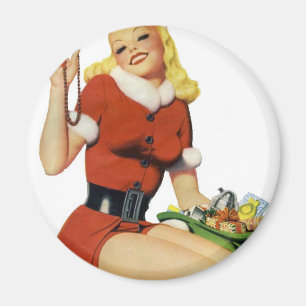 Imã Pinup do Natal
