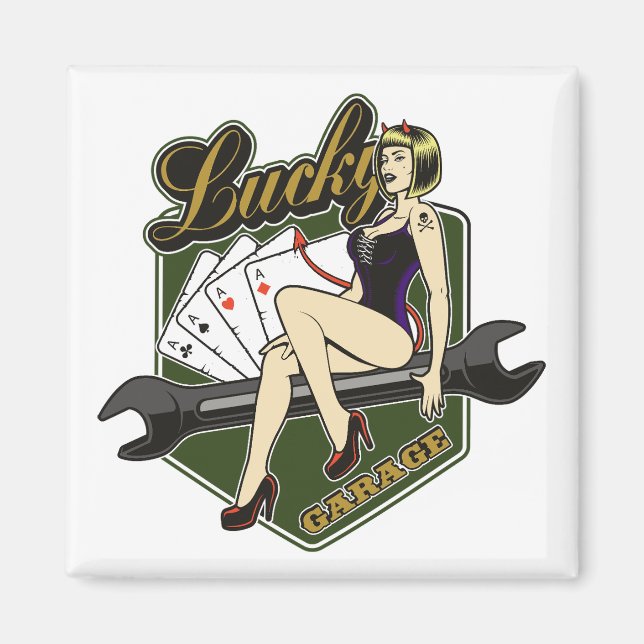 Imã Pinup Girl Magnet (Frente)