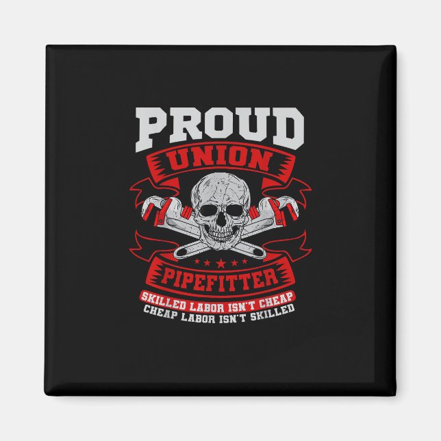 Imã Pipefitter Steamfitter Plumber - Trabalho Qualific (Frente)