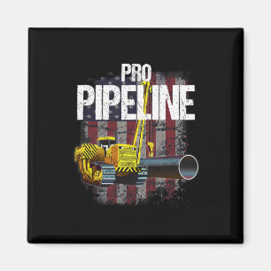 Imã Pipeline Welders Usa Flag Side Boom Pipe Trump Gif