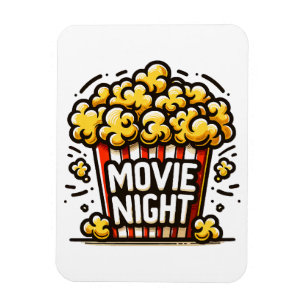 Ímã Pipoca Divertida Delícia da Noite de Cinema