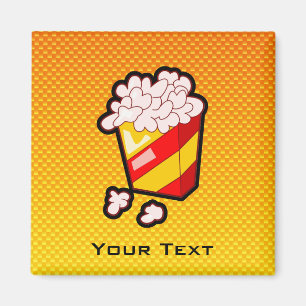 Imã Pipoca Laranja Amarela