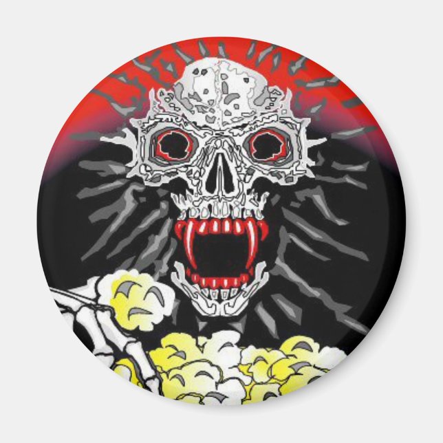 Imã Pipoca-Maçã-Maçã-Maçã-Maçã-Manteiga-Halloween (Frente)