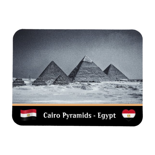 Ímã Pirâmides e Cairo egípcios - Egito antigo/UNESCO (Horizontal)