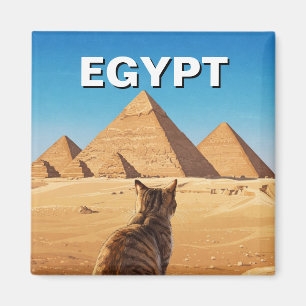 Imã Pirâmides Esfinge do Egito de Giza Cat