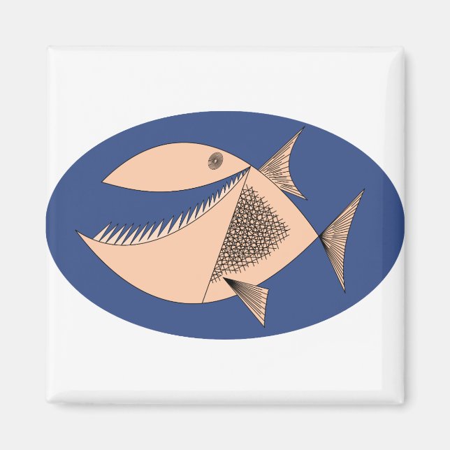 Imã Piranha Fish (Frente)