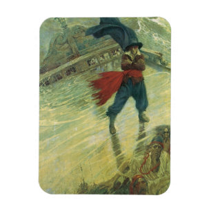 Ímã Pirata Antigo, O Holandês Voador por Howard Pyle