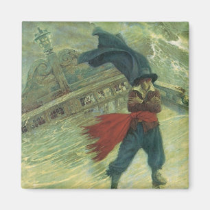 Imã Pirata Antigo, O Holandês Voador por Howard Pyle
