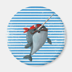Imã Pirata bonito Narwhal