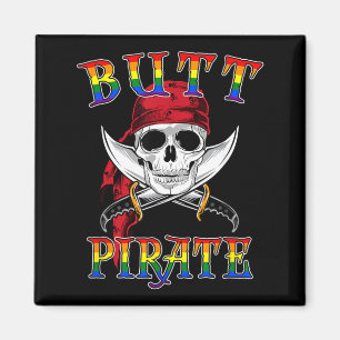 Imã Pirata da Bunda LGBT Engraçado Halloween Gay