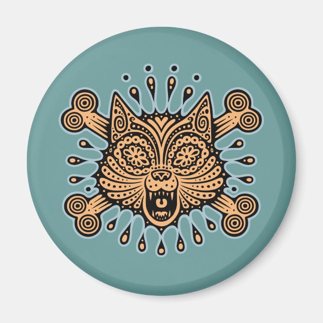 Imã Pirata de Gato de Açúcar (Frente)