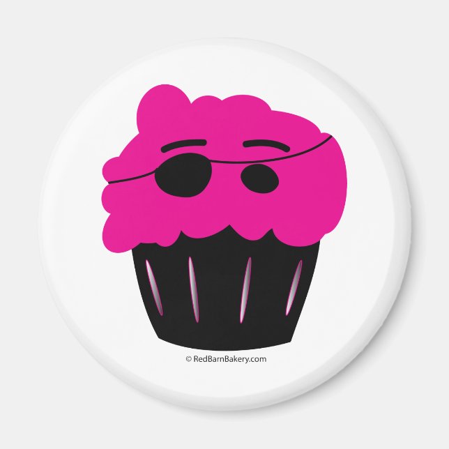 Imã Pirata do cupcake (Frente)