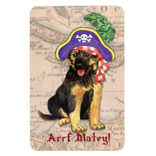 Ímã Pirata do german shepherd