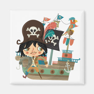 Imã Pirata e navio de pirata