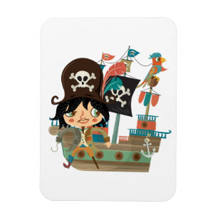 Ímã Pirata e navio de pirata