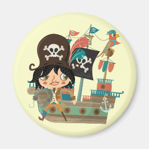 Imã Pirata e navio de pirata