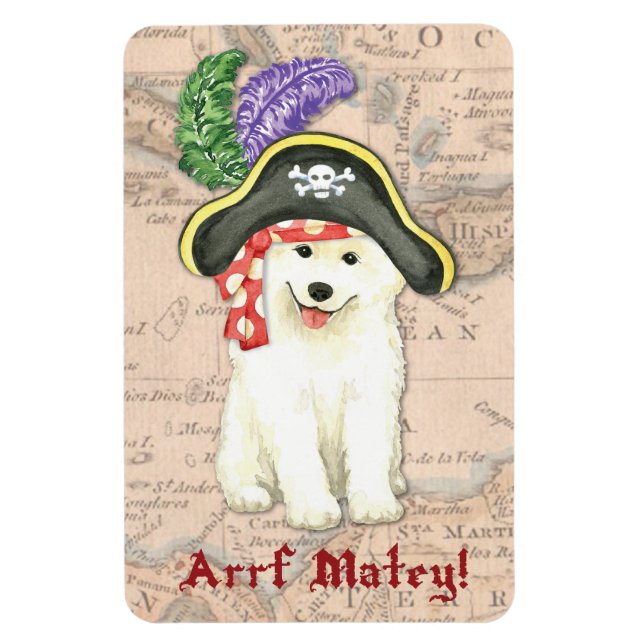 Ímã Pirata Samoyed (Vertical)