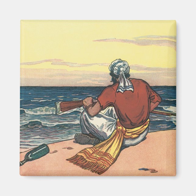 Imã Piratas Antigos, Encalhados em uma Ilha Deserta (Frente)