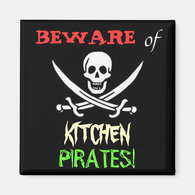 Imã Piratas da cozinha (Frente)