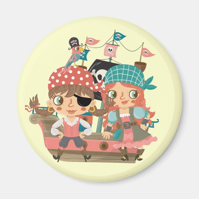Imã Piratas femininos (Frente)