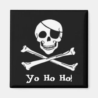 Imã Pirate Flag Jolly Roger Magnet