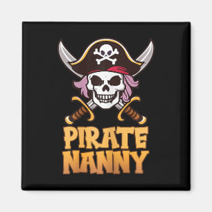 Imã Pirate Nanny Engraçado Capitão Correspondente ao C