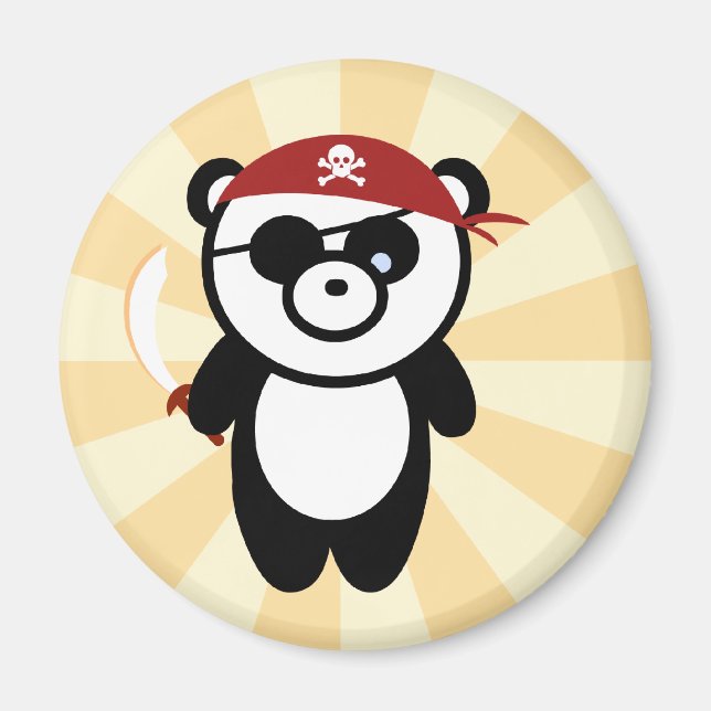 Imã Pirate Panda Magnet (Frente)