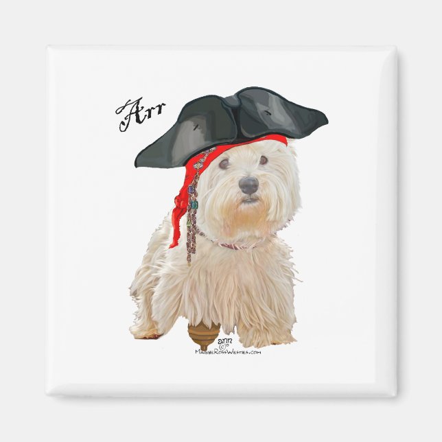 Imã Pirate Westie (Frente)