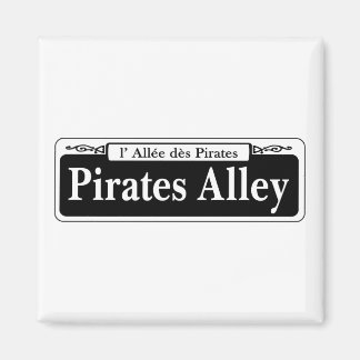 Imã Pirates Beco, New Orleans Street Sign