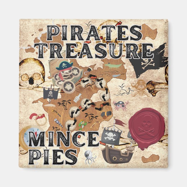 Imã Pirates Treasure - Mince Pies (Frente)