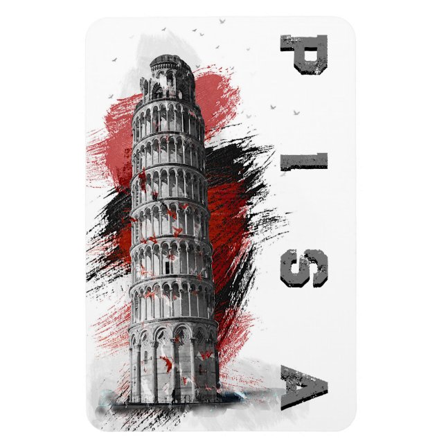 Ímã Pisa Lening Tower Souvenir (Vertical)
