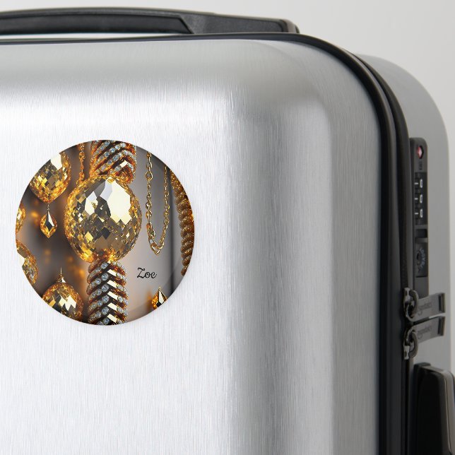 Imã Pisca! Bonitas joias caos em ouro (In Situ (Luggage))