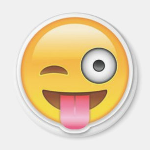 Imã Piscar os olhos insolente do emoji