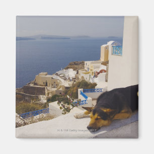 Imã Piscina, cidade da ilha de Santorini, Oia, sono do